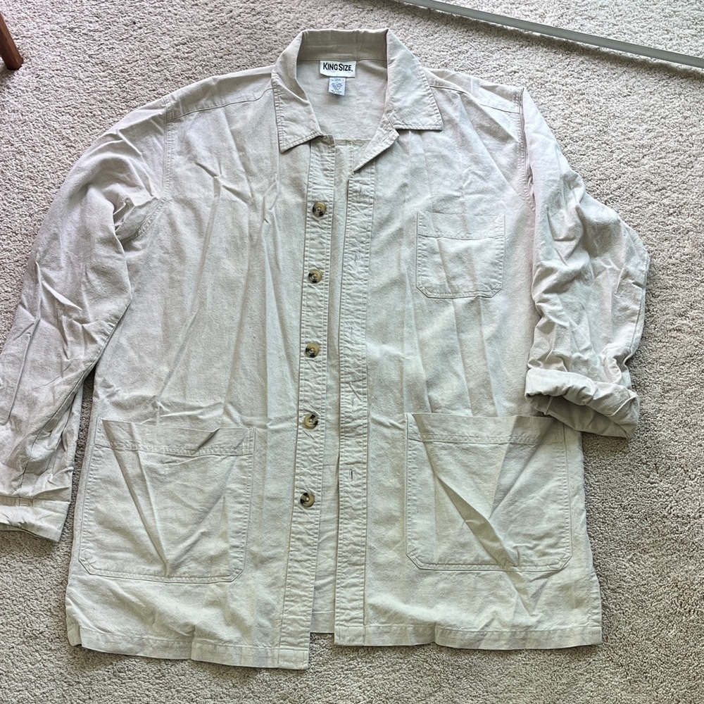 Kingsize Women's Utility Jacket in Light Beige